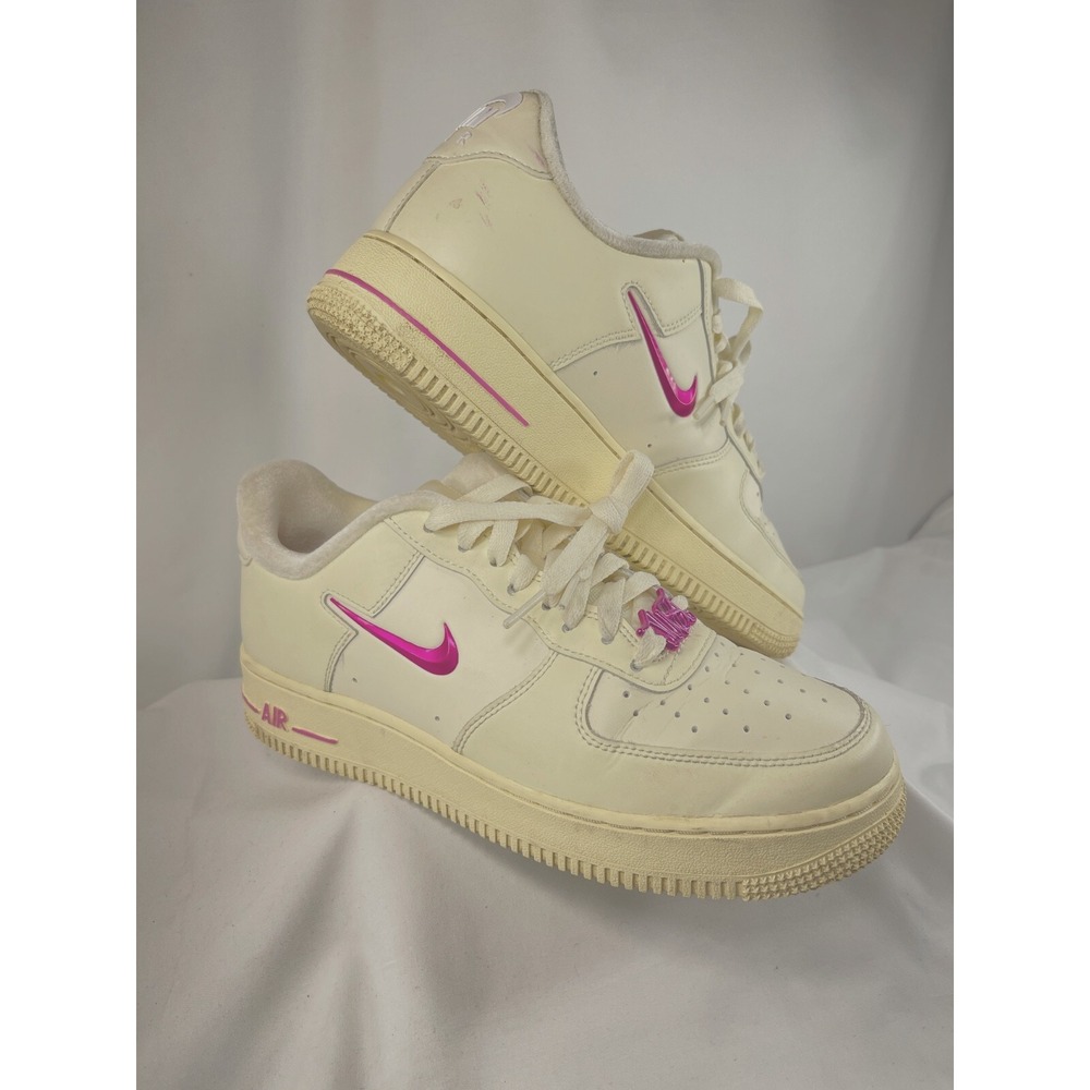 Coconut Milk Ivory Nike Air Force Dance Pink FB8251-101 Leather Women's Size 9